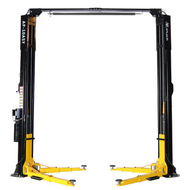 APlusLift 10,000LB 2-Post Overhead Symmetrical and Truly Asymmetrical Single Release Car Lift with 3 Year Warranty – HW-10ASY