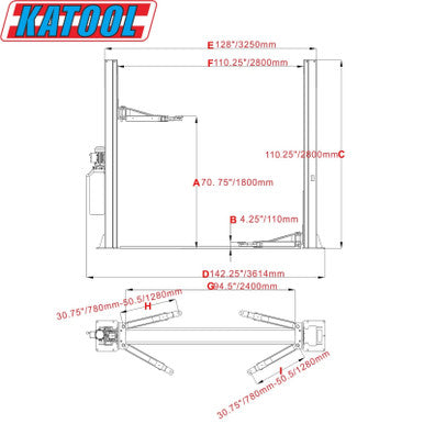 2 Post Lift Auto lift 10000lbs Auto Lift Auto Truck Hoist Super Quality Shipping
