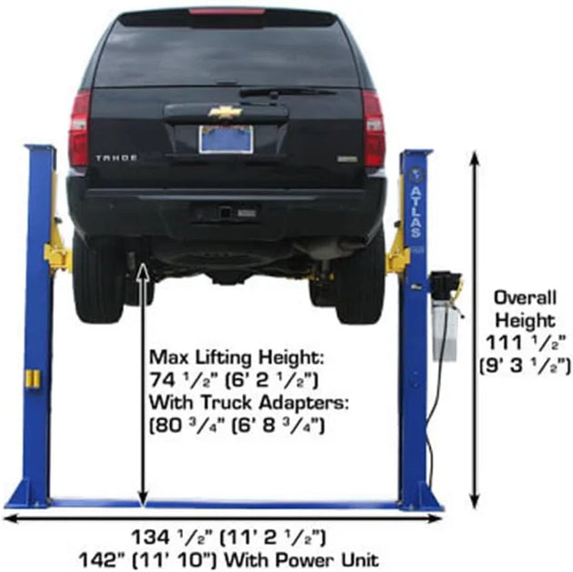 Atlas 9KBPX 9,000 lb Baseplate 2 Post Vehicle Lift