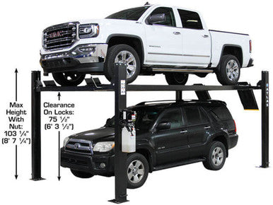 Apex 9 ALI Certified Hobbyist 9,000 Lb. Capacity 4-Post Parking Car Lift