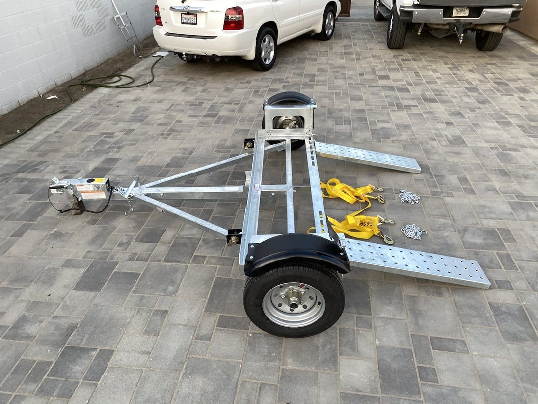 Galvanized Stand Up Car Tow Dolly