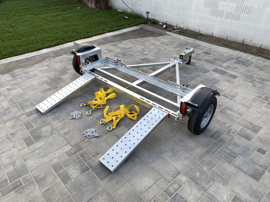 Galvanized Stand Up Car Tow Dolly