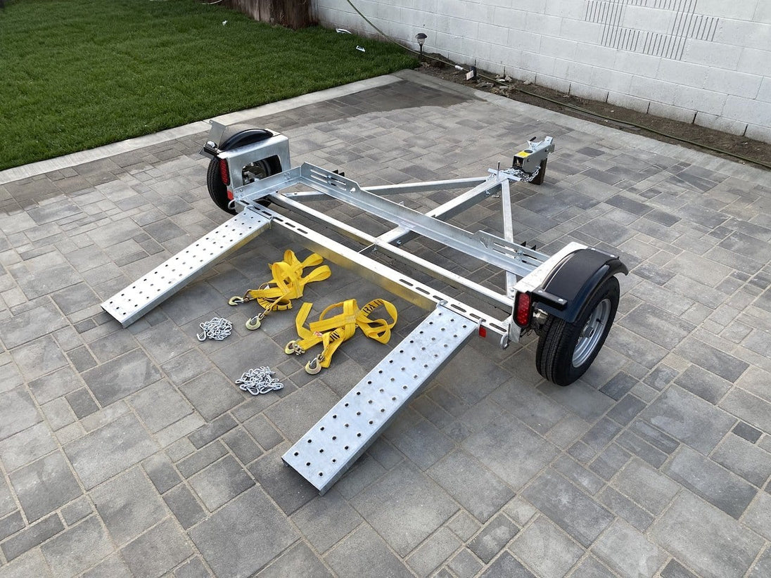Galvanized Stand Up Car Tow Dolly