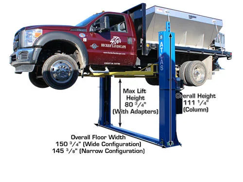 ATLAS BP12000 2 Post Bottom Plate Lift (12,000lbs Capacity)