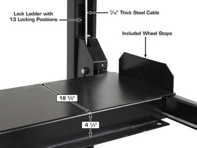 Apex 8 Hobbyist Four-Post Lift – ALI Certified