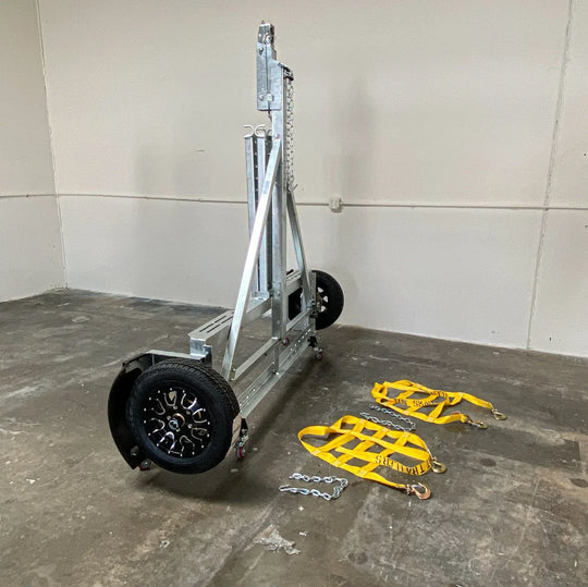 Galvanized Stand Up Car Tow Dolly
