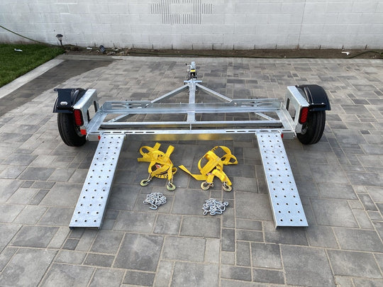 Galvanized Stand Up Car Tow Dolly