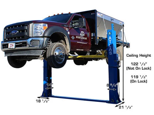 ATLAS BP12000 2 Post Bottom Plate Lift (12,000lbs Capacity)