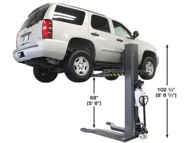 ATLAS PSP-6000 – 6,000 lb Portable Single Post Lift