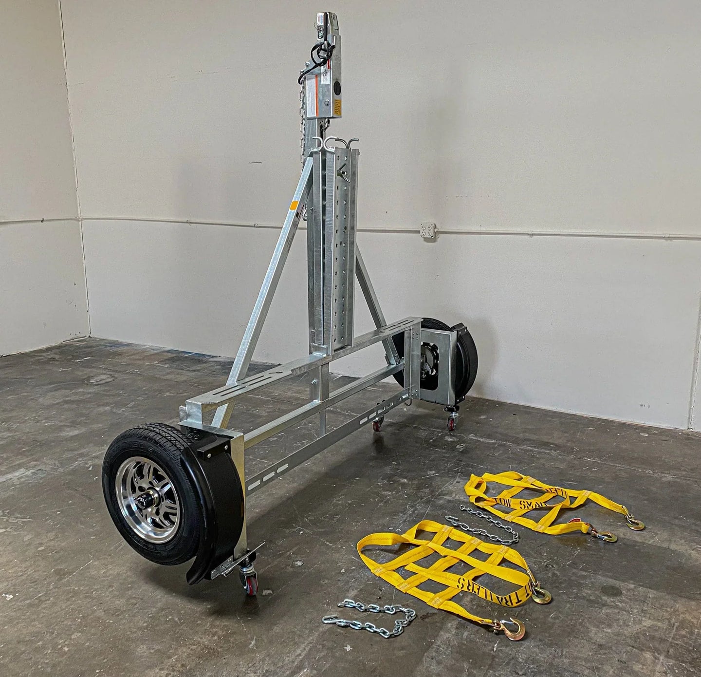 Galvanized Stand Up Car Tow Dolly