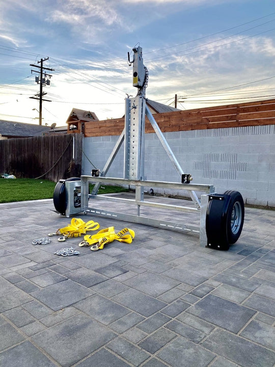 Galvanized Stand Up Car Tow Dolly