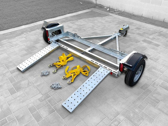 Galvanized Stand Up Car Tow Dolly