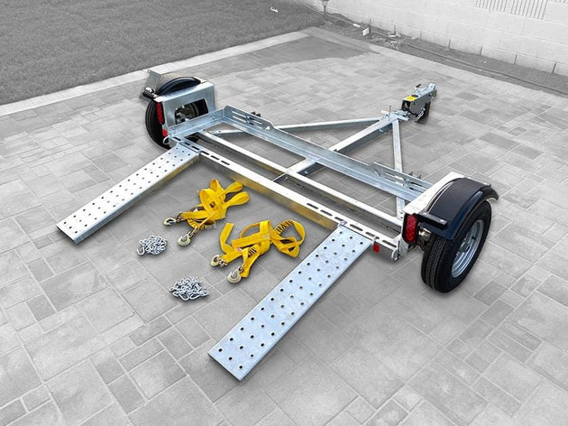Galvanized Stand Up Car Tow Dolly