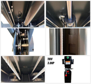 KATOOL 3.0HP 11000Lbs Lifting Height 84 Inch 4 Post Lift 110v Four Post Parking Lift 4-Post Auto Lift Garage Lift Storage