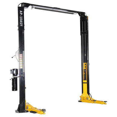 APlusLift 10,000LB 2-Post Overhead Symmetrical and Truly Asymmetrical Single Release Car Lift with 3 Year Warranty – HW-10ASY