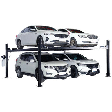 APlusLift 9,000LB 4-Post Double Deck Parking Storage Car Lift – HW-9KDP