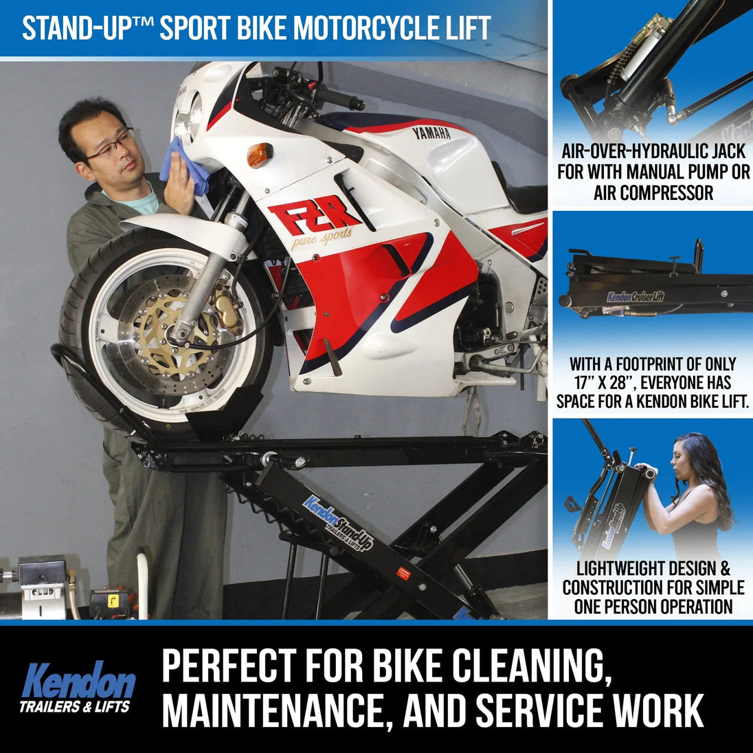 Stand-Up™ Sport Bike/Dirt Bike Motorcycle Lift